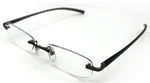 Visualites X Aluminum Stem Rimless Black Blue Burgundy Silver Reading Glasses. Fixed Price $34.95.