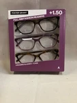 Foster Grant Woman's Fashion Reading Glasses (3 Pair) +1.50 1408224. Fixed Price $14.95.