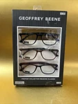 Geoffrey Beene 3 Pack Gift Men's Reading Glasses Gloss Black,blue,tortoise +1.50. Fixed Price $31.90.