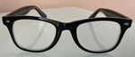 Contemporary Trend Wayfarer Reading Glasses By Icon, 1 Pair, Black. Fixed Price $7.99.