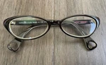 Betsey Johnson Harajuku Curl BJ065 Eyeglasses Neon Yellow Espresso 51MM. Fixed Price $57.00.
