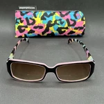 Peepers #954 Sammann +1.25 Sun Readers Black Pink Print Flex Gradient Used. Fixed Price $22.95.