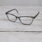 Chelsea Morgan Cm 9002 Plum Tortoise Blue Marbled Eyeglass Frames Only 53-16-135. Fixed Price $21.87.