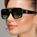 Square Frame Sunglasses Olive Green Lens Gradient Fashion Shades Women 2026. Fixed Price $15.98.