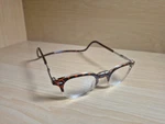 +2.00 Clic Reading Glasses, Front Magnetic Connectors, Tortoise Adjustable. Fixed Price $19.99.