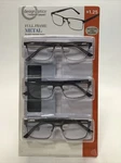 Design Optics By Foster Grant Full Frame Metal 3PK +1.25 (with Protective Case). Fixed Price $28.98.