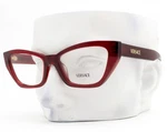 Versace Eyeglasses 3373U 5512 Crystal Bordeaux Dark Red 54MM W/case. Fixed Price $175.00.