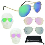 Aviator Bifocal Teardrop Sunglass Reader Flashed Mirror Lens Colorful Women. Fixed Price $19.99.