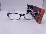 Foster Grant +2.50 Reading Glasses & Case Black White Lucille Love Lucy. Fixed Price $13.95.