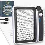 5X Magnifying Glass W/light Rechargeable Led Handheld Reading Low Vision Seniors. Fixed Price $13.49.
