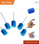 Disposable Oral Care Swabs Blue 100 Counts Soft Latex-free Mouth Cleaning. Fixed Price $14.99.