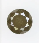1.72 Ct 7.1 Mm Greenish Grey Color Natural Loose Diamond Round Brilliant Cut. Fixed Price $344.00.