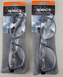Simply Specs Sparkle & Shine Reading Glasses W. Case Vrl 2005 Gry +2.50 ( Pc. Fixed Price $24.95.