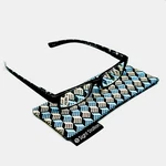 Sight Station Reading Glasses +2.50 Black Blue Frame Stylish Unisex Readers Ligh. Fixed Price $10.01.