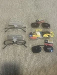 Eyeglasses And Clip On Lot Of 5 Glasses, Foster Grant, Suncover, Style Science. Fixed Price $22.50.