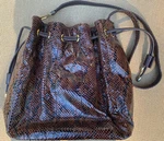 Vintage Bob Mackie Snake Skin Handbag. Fixed Price $49.99.