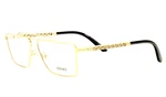 New Versace Eyeglasses Mod. 1295 1002 57-13 145 Shiny Gold Frames W/ Greek Motif. Fixed Price $579.98.