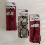 Foster Grant Coloread + 1.25 Reading Glasses Readers 3 Pair. Fixed Price $15.99.