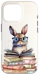 Iphone 16 Pro Cute Reading Bunny With Glasses Books Bookworm Reader Case. Fixed Price $31.45.