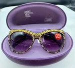 Jimmy Crystal New YORK-2.00 Readers Sunglasses In Case Swarovski 1256. Fixed Price $29.00.