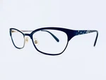 Kate Spade Ny Blue Gold Metal Cats Eye Retro Glasses Leticia 0JNA 52 16 135. Fixed Price $59.00.