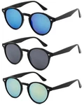 3 Pack Light Comfort Plastic Round Frame Vintage Fashion Sunglasses Women. Fixed Price $24.99.