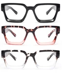 Jm 3 Pack Square Oprah Style Reading Glasses For Women #2 Mixed Color. Fixed Price $26.62.