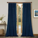 Stangh Navy Blue Thermal Curtains 94 Inches Long Back Tab Light Blocking Priv.... Fixed Price $88.33.