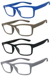 Women Fashion Square Rubberized Frame Full Lens Reading Glasses +1.00 +4.00. Fixed Price $24.99.