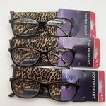 3 Pair" Foster Grant Tara Brown +2.75 Readers Leopard Reading Glasses. Fixed Price $21.95.
