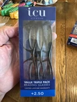Icu Eyewear Oval Plastic Reading Glasses +1.25 - Value Pack 3PK Classic Styles. Fixed Price $8.50.