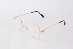 New Cartier Eyewear Optical Eyeglasses CT0253O 002 Gold. Fixed Price $673.79.