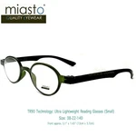 TR90 Miasto "lightweight" Oval Round Reading GLASSES+3.75 Olive Green (small). Fixed Price $22.91.