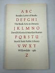 Reader Lover Of Books Heaven Exhibit Catalogue / David Kotin 1981. Fixed Price $25.00.