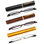 3 Pack Slim Pen Reading Glasses Metal Frame & Case Compact Portable Spring Hi.... Fixed Price $26.31.