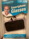 Thinoptics Smartphone Glasses +1.50 Strength *new* N2. Fixed Price $21.99.