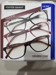 Design Optics By Fg Women's Full Frame Reading Glasses Plastic SQUARE-3 Pk +2.50. Fixed Price $13.75.