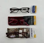 Foster Grant Reading Glasses Non Prescription Magnification 3 Pairs +2.00 New. Fixed Price $19.99.