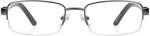 Foster Grant Spare Pair Lyden Gunmetal & Black Semi Rimless Reading Glasses. Fixed Price $15.50.