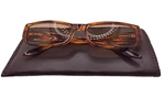 Jm New York +2.00 Reading Glasses Brown Floral Rectangular Readers Women Style. Fixed Price $7.85.