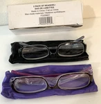Avon Pack Of Readers F3209661 +2.00 Black Pair And Purple New Old Stock. Fixed Price $12.87.