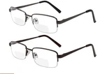 Yogo Vision Bifocal Reading Glasses 2 Pack Metal Full Rim Readers +4. Fixed Price $9.99.