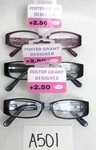 Foster Grant Designer Women's Reading Glasses Readers +2.50 Rhinestones 3 Pairs. Fixed Price $27.99.