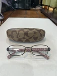 Coach Designer Reading Glasses Frame With Demo Lenses And Original Box. Fixed Price $25.95.