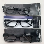"3 Pair" R219 Foster Grant Brandon +1.00 Blk Reading Glasses Readers. Fixed Price $21.95.