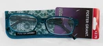 Foster Grant "pearla" 2.75 Aqua Blue Frame Reading Glasses W/ Case - New. Fixed Price $14.24.