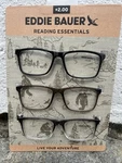 Eddie Bauer Designer Reading Glasses 3 Pk Card Readers +2.00 Awesome Quality. Fixed Price $29.99.