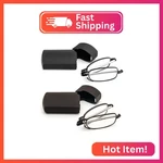 Prtcslwd 2 Pack Folding Reading Glasses Stainless Steel Mini Anti-blue Light Blo. Fixed Price $16.94.