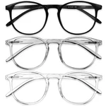 Iboann 3 Pack Blue Light Blocking Glasses Women/men, Round Fashion Retro Frame,. Fixed Price $21.79.