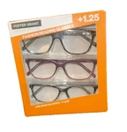 Design Optics By Foster Grant Reading Glasses 3 PACK+1.25 Packaging Damage Only. Fixed Price $14.78.